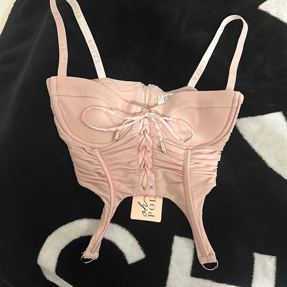 Oh polly lavender corset top